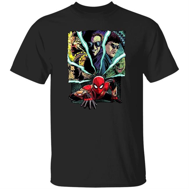 Spider-Man And Foes Shirt Marvel Spider-Man No Way Home Spider-Man And Foes Shirt