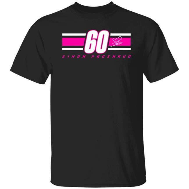 Simon Pagenaud 60 Black Signature Tee Shirt