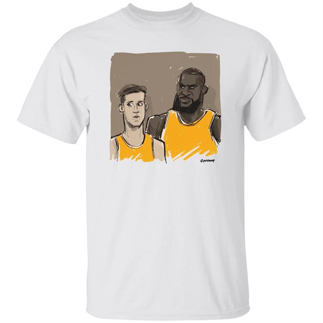 Jack Perkins Bron James And Peter Parker Illustration Shirt Purehoop Bron And Peter Parker Shirt