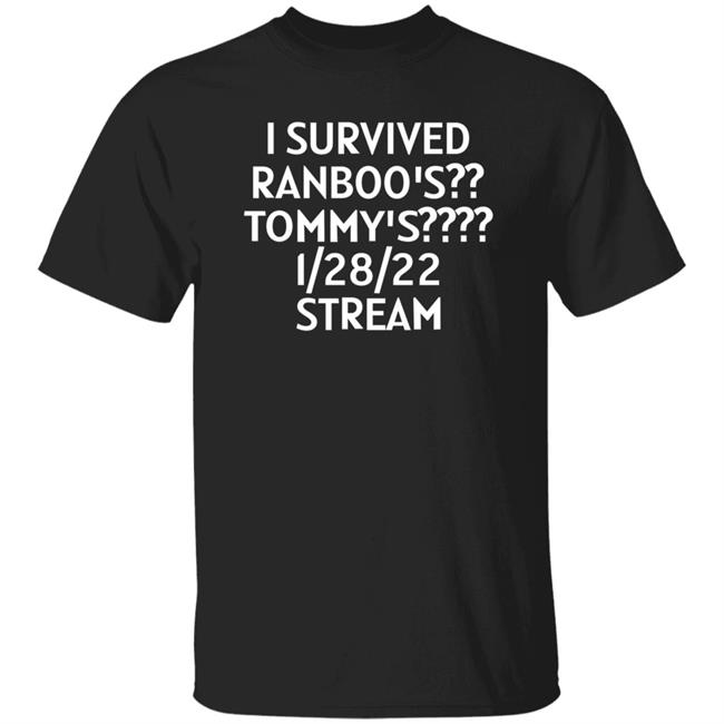 I Survived Ranboo's Tommy's 1-28-22 Stream Shirt Hoodie Sweatshirt