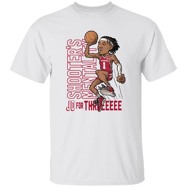 Jd For Threeeeee Shooter's Mentality Shirt B-Unlimited Merch Jd Notae Caricature Shirt