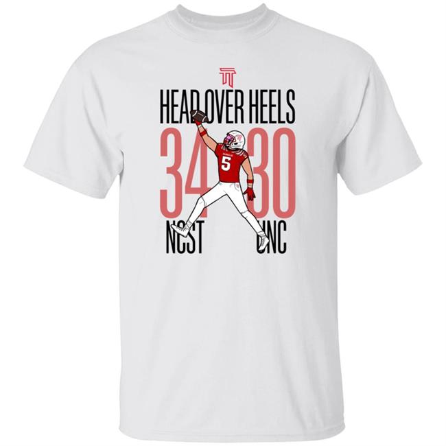 Junglebrand Merch Head Over Heels Shirt Thayer Thomas Head Over Heels 34 30 Ncst Unc Shirt